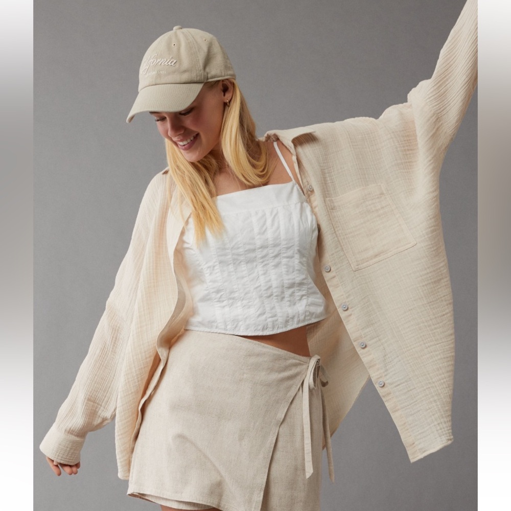 American Eagle Go Big Oversized Shirt